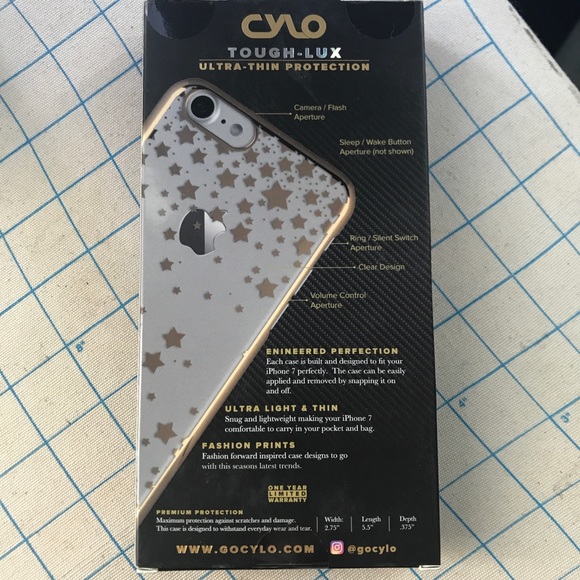 iPhone 7 Case - Gold Stars by Cylo - Picture 3 of 3